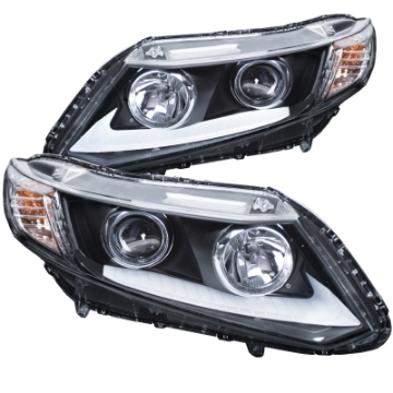 Picture of ANZO 2012-2015 Honda Civic Projector Headlights w- U-Bar Chrome