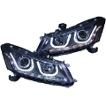 Picture of ANZO 2008-2012 Honda Accord Projector Headlights w- U-Bar Black