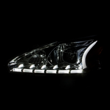 Picture of ANZO 2013-2014 Nissan Altima Projector Headlights w- Plank Style Design Chrome