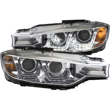 Picture of ANZO 2012-2015 BMW 3 Series Projector Headlights w- U-Bar Chrome