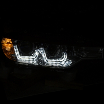 Picture of ANZO 2012-2015 BMW 3 Series Projector Headlights w- U-Bar Chrome