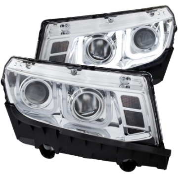 Picture of ANZO 2014-2015 Chevrolet Camaro Projector Headlights w- U-Bar Chrome