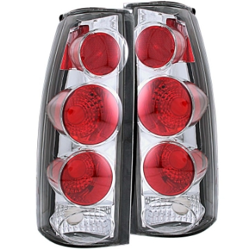 Picture of ANZO 1999-2000 Cadillac Escalade Taillights Chrome 3D Style