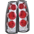 Picture of ANZO 1999-2000 Cadillac Escalade Taillights Chrome 3D Style