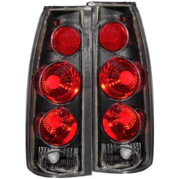 Picture of ANZO 1999-2000 Cadillac Escalade Taillights Black 3D Style