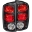 Picture of ANZO 2002-2005 Dodge Ram 1500 Taillights Black