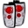 Picture of ANZO 1997-2002 Ford Expedition Taillights Chrome