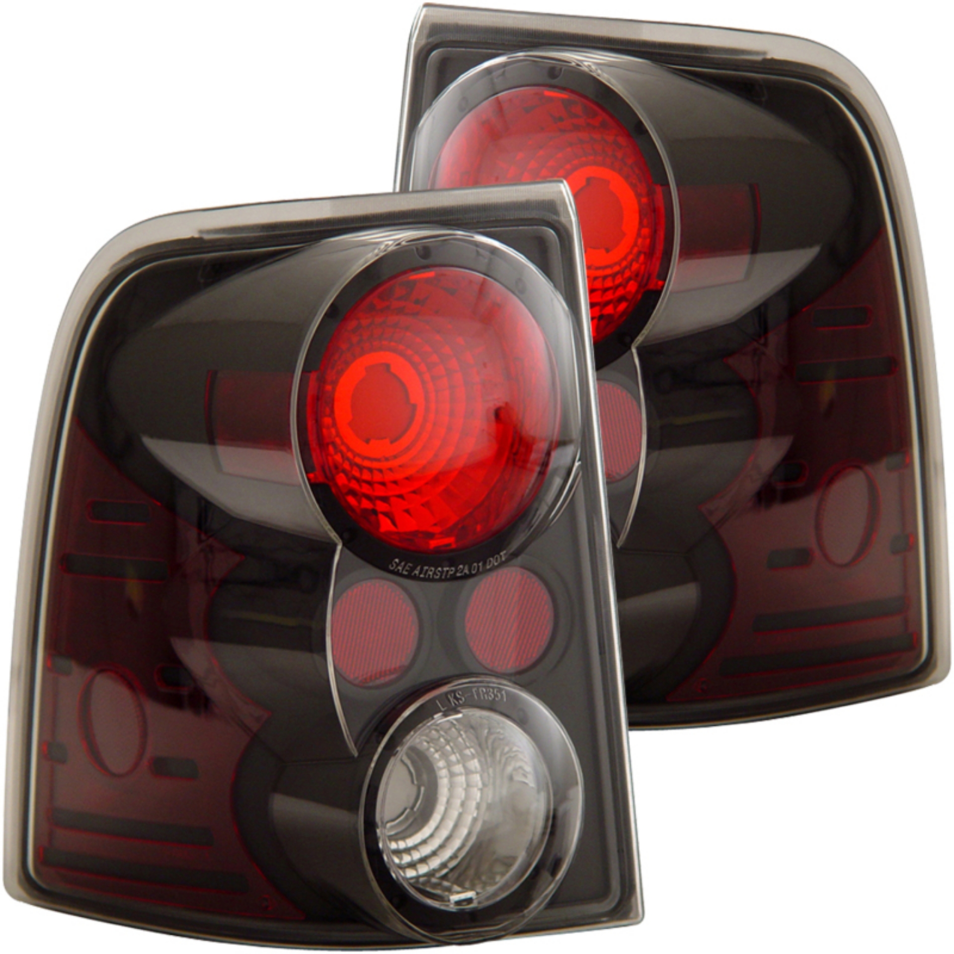 Picture of ANZO 2002-2005 Ford Explorer Taillights Black