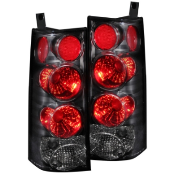 Picture of ANZO 2003-2015 Chevrolet Express Taillights Black