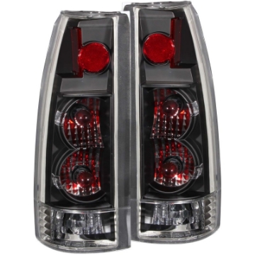 Picture of ANZO 1999-2000 Cadillac Escalade Taillights Black - New Gen