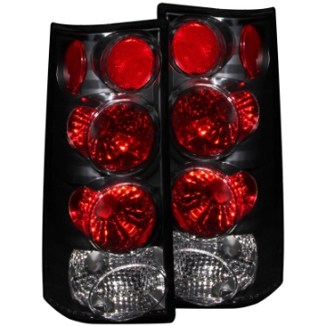 Picture of ANZO 1996-2002 GMC Savana Taillights Black
