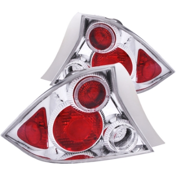 Picture of ANZO 2001-2003 Honda Civic Taillights Chrome w- Halo