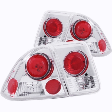 Picture of ANZO 2001-2004 Honda Civic Taillights Chrome