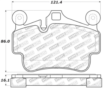 Picture of StopTech Performance 09-10 Porsche Boxster - 08-10 Boxster S-Cayman - 05-08 911 Front Brake Pads