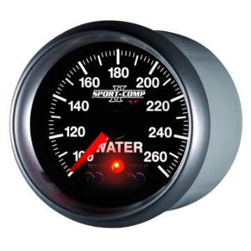 Picture of Autometer Sport-Comp II 52-4mm 100-260 Deg F Water Temp Peak & Warn w- Electronic Control Gauge