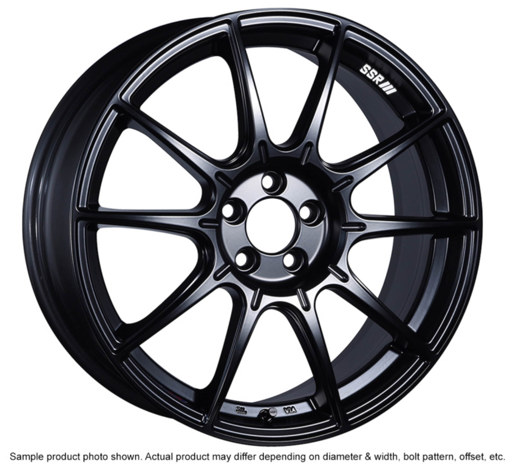 Picture of SSR GTX01 17x8 5x100 45mm Offset Flat Black Wheel