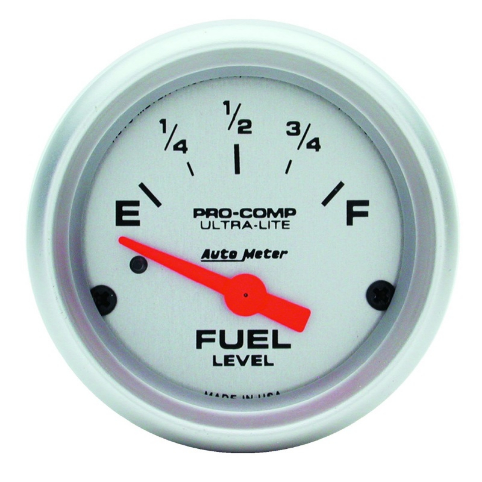 Picture of Autometer Ultra-Lite 52mm 0 OHMS Empty-90 OHMS Full Short Sweep Electronic Fuel Level Gauge