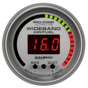 Picture of Autometer Ultra-Lite 52mm Wideband Air-Fuel Gauge