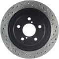 Picture of StopTech 06-07 Subaru Impreza WRX Exc STi Slotted & Drilled Left Rear Rotor