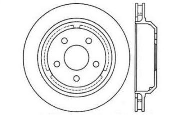 Picture of StopTech 98-02 Chevrolet Camaro - Pontiac Firebird-Trans Am Slotted & Drilled Rear Left Rotor