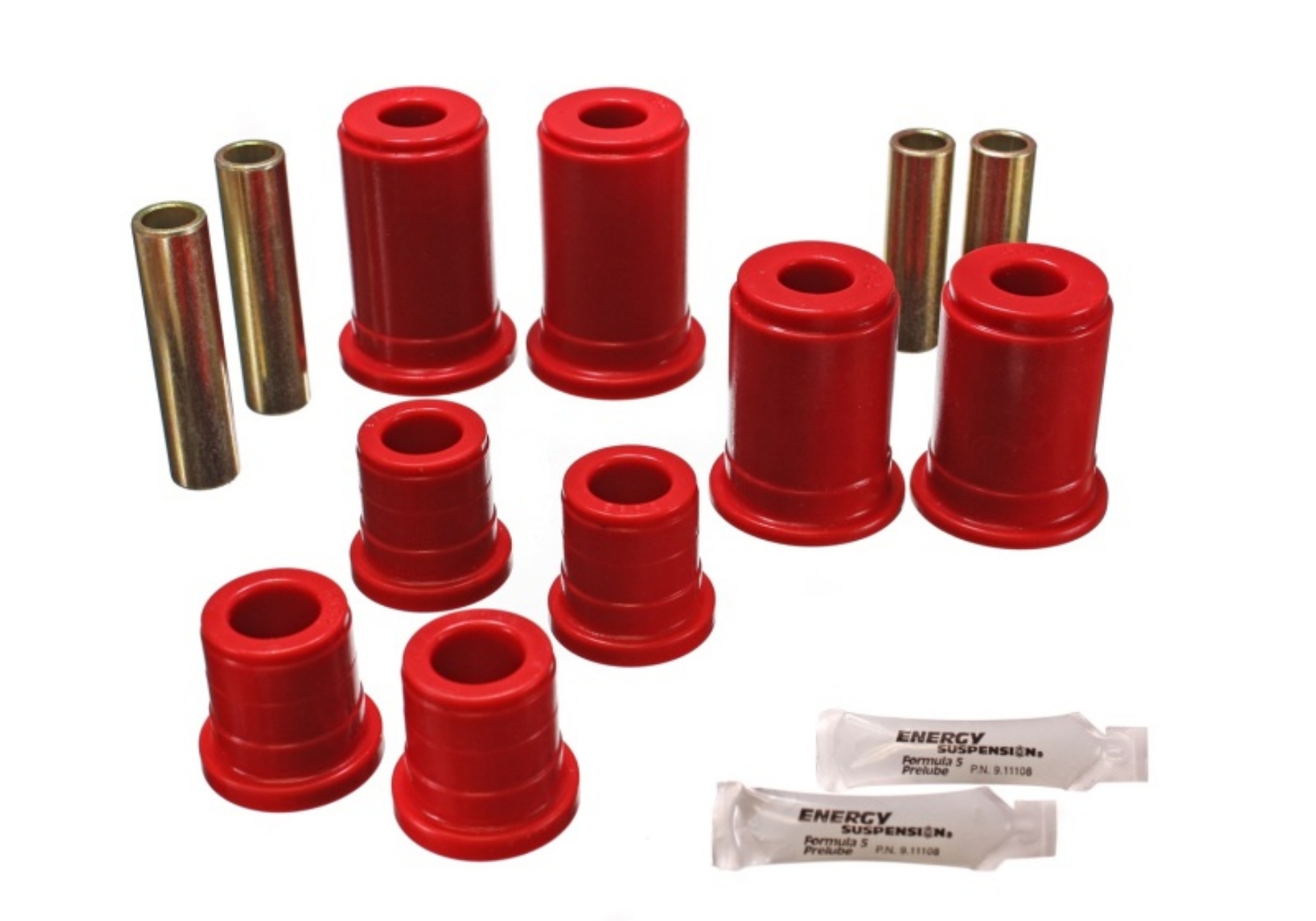 Picture of Energy Suspension 92-94 K-5 Blazer - 92-99 Denali-Suburban-Yukon Red Front Control Arm Bushing Set
