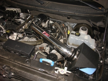 Picture of Injen 09-10 Ford F-150 V8 5-4L Wrinkle Black Power-Flow Air Intake System
