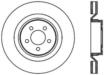 Picture of StopTech SportStop 06-09 Chrysler SRT-8 Front Left Drilled & Slotted Rotor
