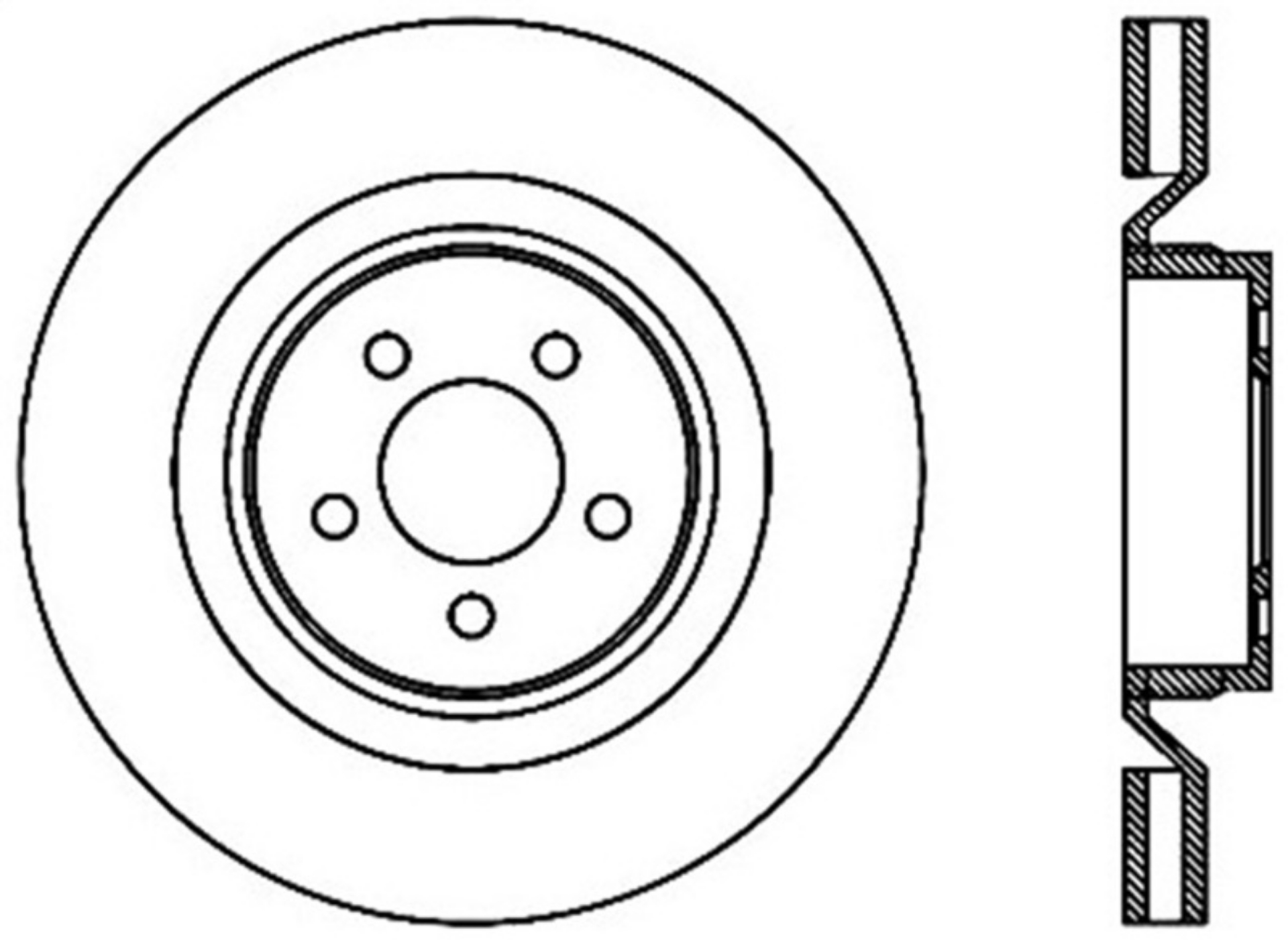 Picture of StopTech SportStop 06-09 Chrysler SRT-8 Front Right Drilled & Slotted Rotor