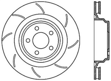 Picture of StopTech SportStop 06-09 Chrysler SRT-8 Rear Left Drilled & Slotted Rotor