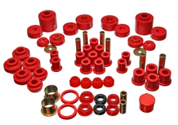 Picture of Energy Suspension 80-96 Ford F150 Std-Extra Cab Pickup Red Hyper-Flex Master Bushing Set