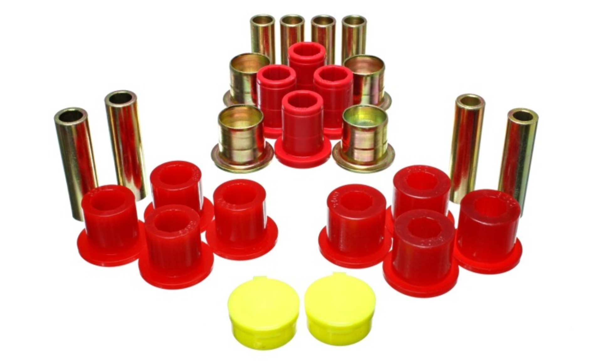 Picture of Energy Suspension 87-04 Dodge Dakota - 98-03 Durango 4WD Red Front End Control Arm Bushing Set