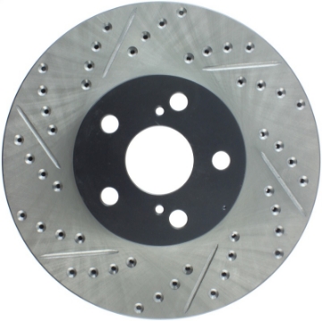 Picture of StopTech 03-08 Pontiac Vibe - 05-09 Scion tc Right Front Slotted & Drilled Rotor