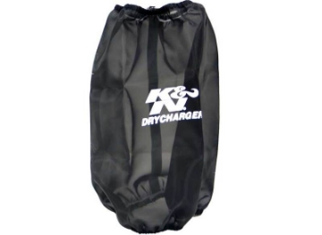 Picture of K&N 6-625in Base ID - 5-25in Top ID - 9-5in H Round Tapered Black Drycharger Air Filter Wrap