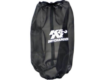 Picture of K&N 6-625in Base ID - 5-25in Top ID - 9-5in H Round Tapered Black Drycharger Air Filter Wrap