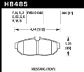 Picture of Hawk 11 Ford Mustang 5-0L - 05-10 GT - 07-11 Shelby GT500 DTC-60 Race Rear Brake Pads