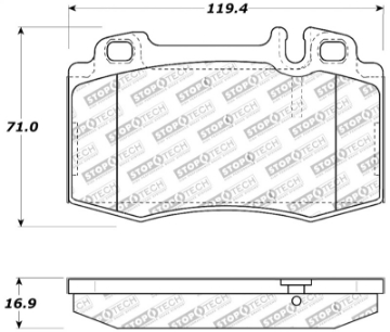 Picture of StopTech Performance 94-12-96 Maserati - Mercedes Benz C-E-ML-S-SL Series Front Brake Pads