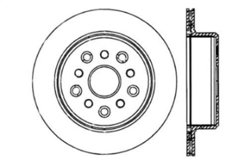 Picture of StopTech 5-93-98 Toyota Supra Right Rear Slotted & Drilled Rotor