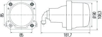 Picture of Hella 90mm Bi-Halogen - Bi-Xenon V2 Shutter Pigtail