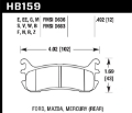 Picture of Hawk 97-02 Ford Escort Inc- LX-Sport - 94-03 Mazda Miata DTC-60 Race Rear Brake Pads D636