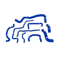 Picture of Mishimoto 99-05 Volkswagen Golf 1-8T Blue Silicone Hose Kit