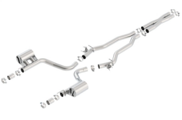 Picture of Borla 15-16 Dodge Challenger Hellcat 6-2L V8 ATAK w- Valve Simulator CB Exhaust Factory Valance