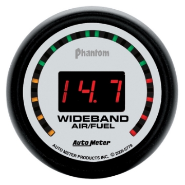 Picture of Autometer Phantom 52mm Digital 10:1-17:1 Street Wideband Air-Fuel Ratio Gauge