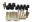 Picture of Energy Suspension 67-81 Chevrolet Camaro Black Heavy Duty Shackle Set Includes Hardware