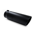 Picture of MBRP Universal Tip 6in OD Angled Rolled End 5in Inlet 18in Length Black Finish Exhaust