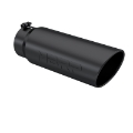 Picture of MBRP Universal Tip 6in OD Angled Rolled End 5in Inlet 18in Length Black Finish Exhaust