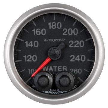 Picture of Autometer Elite 52mm 100-260 Degrees F Water Temperature Peak and Warn Gauge w- Electronic Control