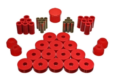 Picture of Energy Suspension 55-75 Jeep CJ5-CJ6 Red Hyper-Flex Master Bushing Set