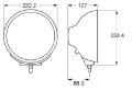 Picture of Hella Rallye 4000 Series Chrome Euro Beam 12V Halogen Lamp with Position Lamp