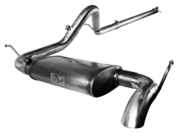 Picture of aFe MACHForce XP Exhausts Cat-Back SS-409 EXH CB Jeep Wrangler JK 3-8L 07-11 4 Dr HT