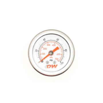 Picture of DeatschWerks 0-100 PSI 1-8in NPT Mechanical Fuel Pressure Gauge